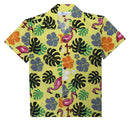 Hawaiian Shirts Boys Flamingo Beach Aloha Party Camp Short Sleeve Holiday Casual