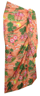 Sarong Wraps For Women mens Beach hawaiian Wraps Camp Vacation Tourist Party