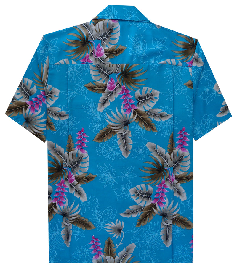 Hawaiian Shirt Mens Allover Flower Beach Camp Party Casual Holiday Short Sleeve