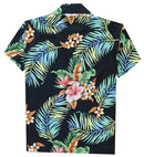 Alvish Hawaiian Shirt Boys Flower And Leaf Beach Aloha Party Casual
