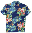 Alvish Hawaiian Shirt Boys Flower And Leaf Beach Aloha Party Casual