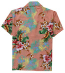 Alvish Hawaiian Shirt Boys Flower And Leaf Beach Aloha Party Casual