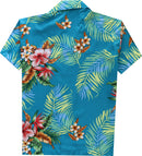 Alvish Hawaiian Shirt Boys Flower And Leaf Beach Aloha Party Casual