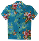 Alvish Hawaiian Shirt Boys Flower And Leaf Beach Aloha Party Casual