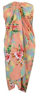 ALVISH Sarong 54 Women Flower and Leaf Beach Swimsuit Wrap for Women/Girls