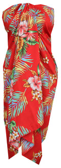 ALVISH Sarong 54 Women Flower and Leaf Beach Swimsuit Wrap for Women/Girls