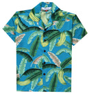Alvish Hawaiian Shirts for Boys banana Leaves Beach Aloha Party Casual Camp Kids