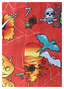 Halloween Hawaiian Shirts for Men with Pumpkin Skeleton Skull Spooky Fun Party