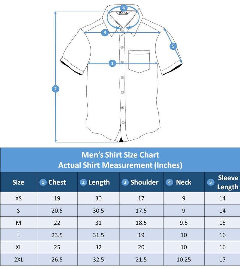 Shirts for Men Short Sleeve Casual Regular Fit Cotton Shirt Button Down Pocket