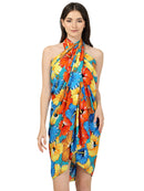Sarong Wraps For Women mens Beach hawaiian Wraps Plus Size Cover up Aloha Party